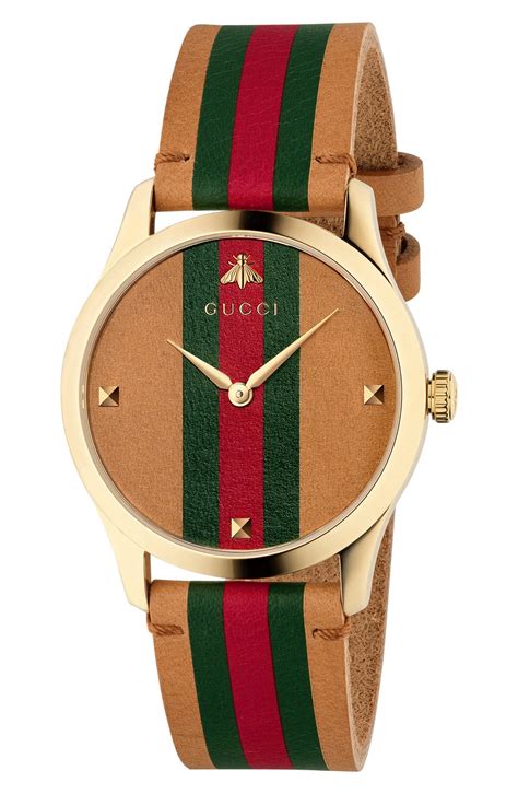 gucci watch a b8418|gucci g timeless leather strap.